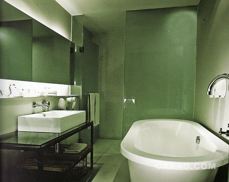 西安经发国际会馆卫生间壁龛洗手台镜子装修效