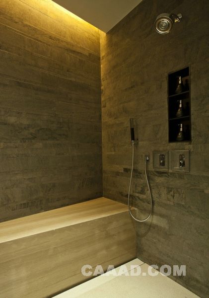 酒店淋浴间 不锈钢莲蓬头 墙面装饰
