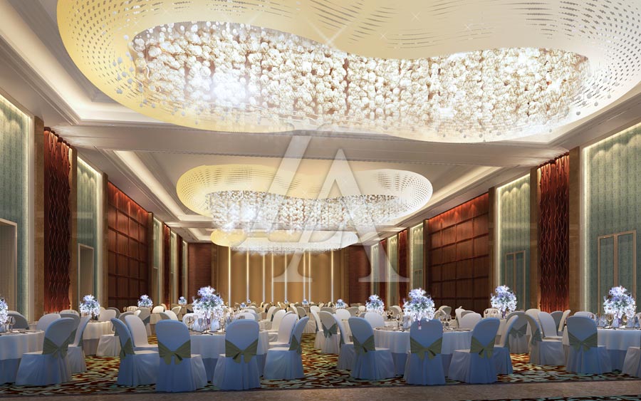 白金五星级酒店设计：泸州巨洋国际大酒店 宴会厅
