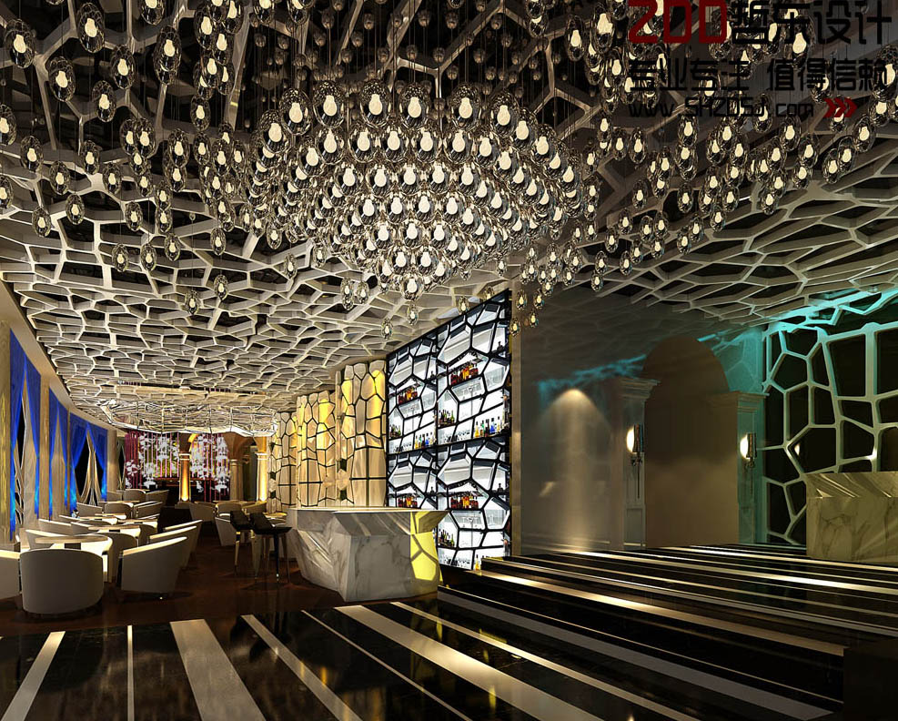 广州6698酒吧设计效果图-上海哲东顶尖酒吧设